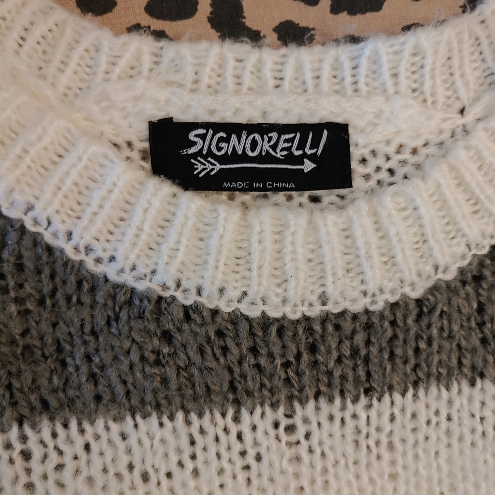 Distressed striped sweater - Picture 6 of 12